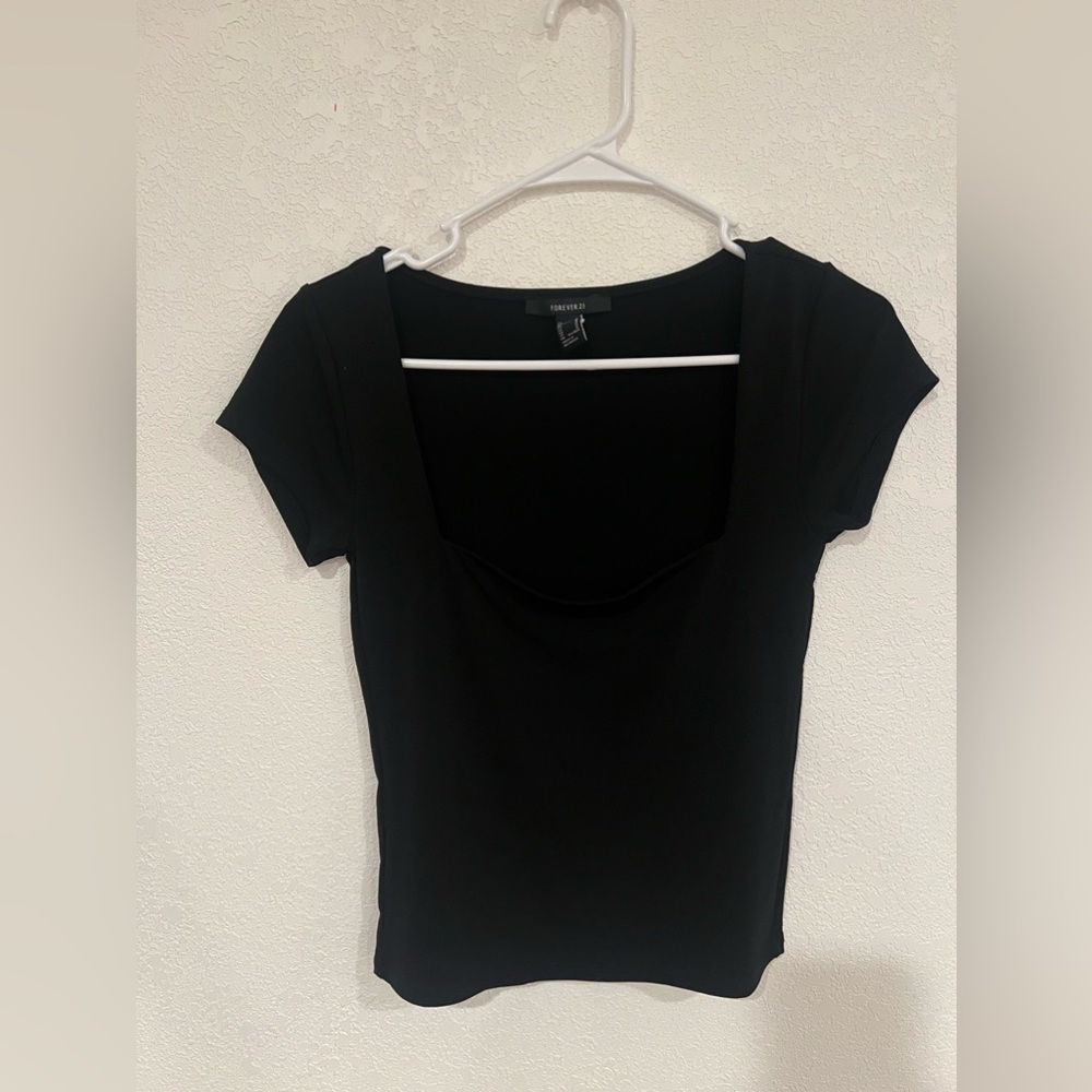 Black crop top